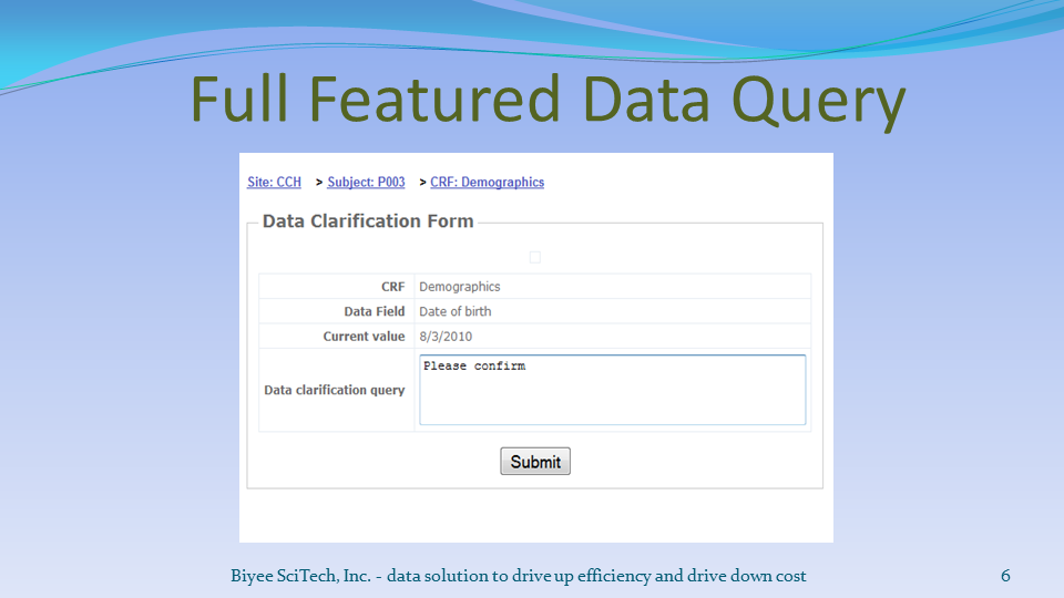 B1 EDC - Full-featured data solution for clinical studies